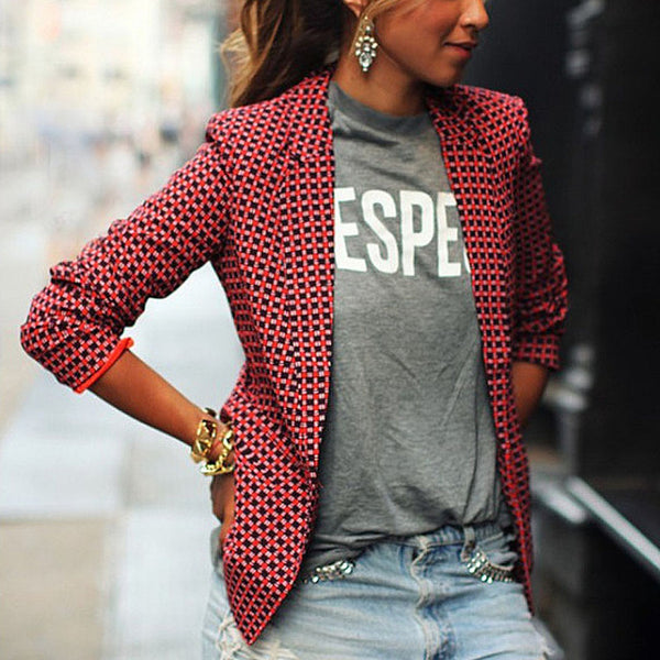 Red Plaid Coat
