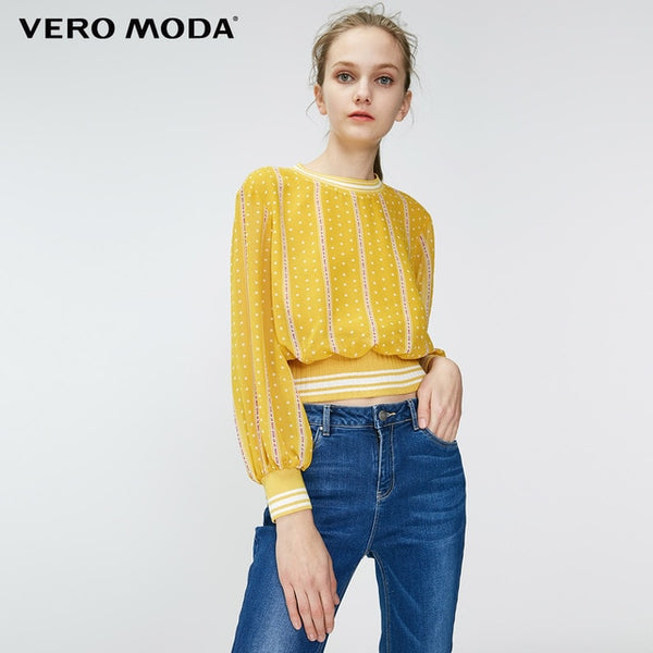Polka Dots Chiffon Shirt