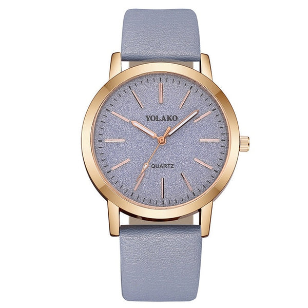 Leather Quartz Women's Watch