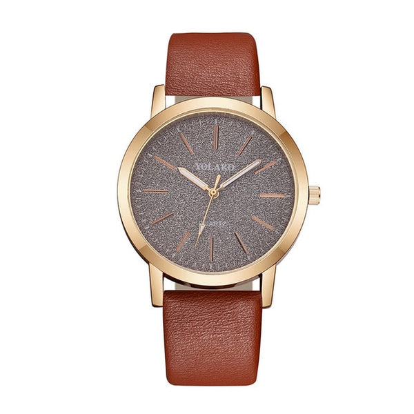 Leather Quartz Women's Watch