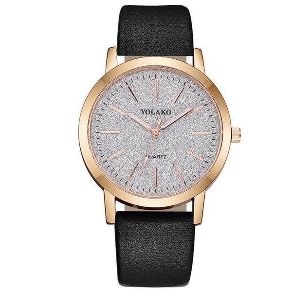 Leather Quartz Women's Watch