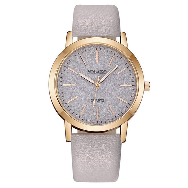 Leather Quartz Women's Watch