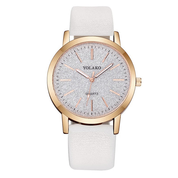 Leather Quartz Women's Watch