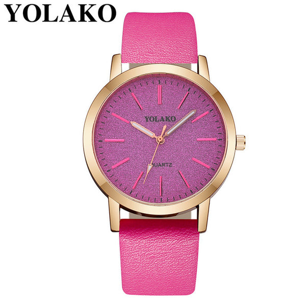 Leather Quartz Women's Watch