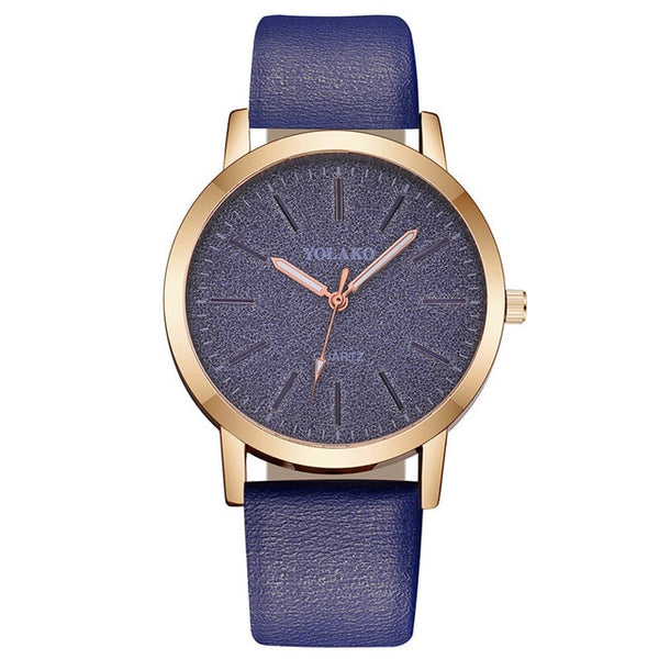 Leather Quartz Women's Watch