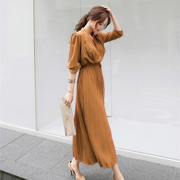 Pleated Spring Dress
