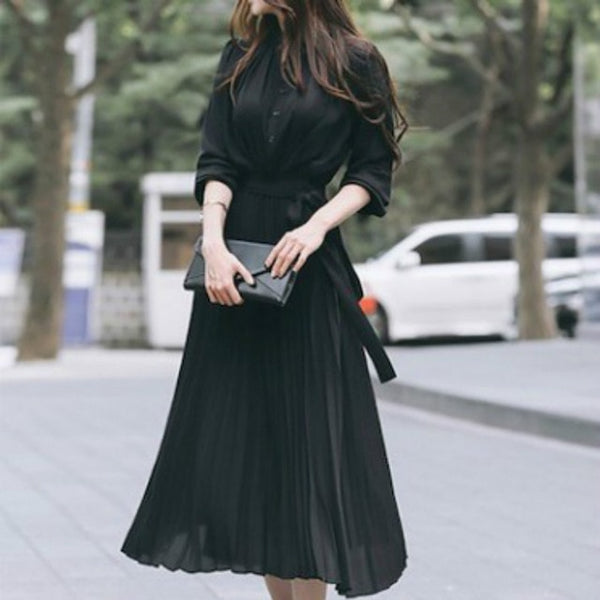 Pleated Spring Dress