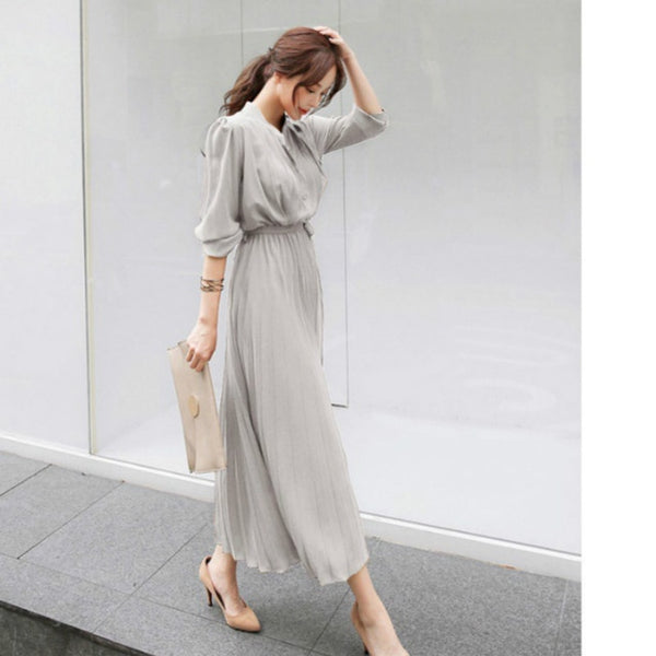 Pleated Spring Dress