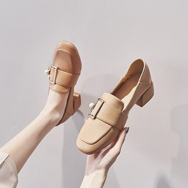 British Style Chunky Heels