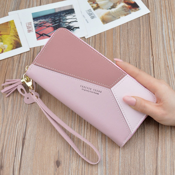 Geometric Leather Wallet
