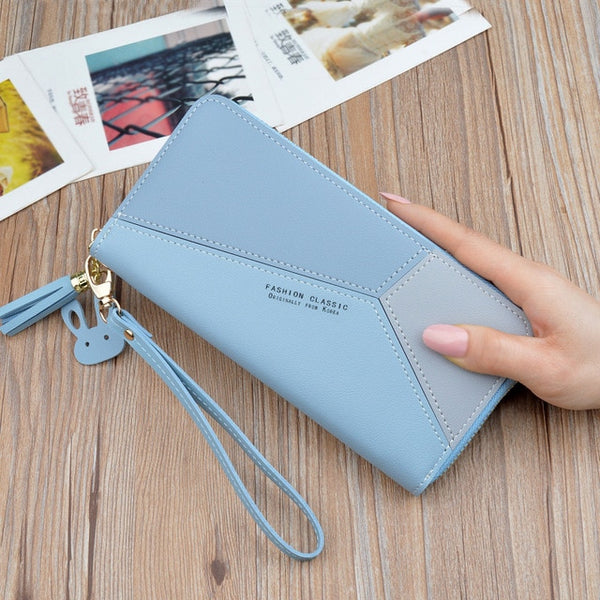 Geometric Leather Wallet
